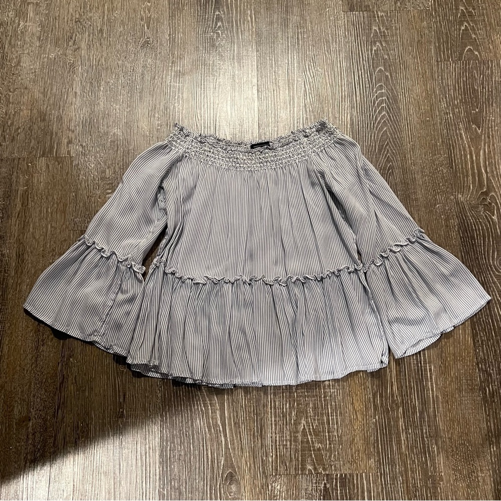 Bell Sleeve Off the Shoulder Top